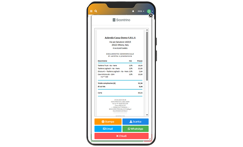 Cassa APP Smartphone