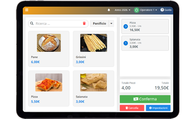 Registratore di cassa online