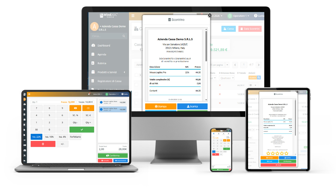 Registratore di cassa online