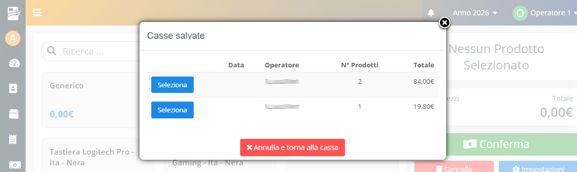 Cassa Cloud : Casse Salvate