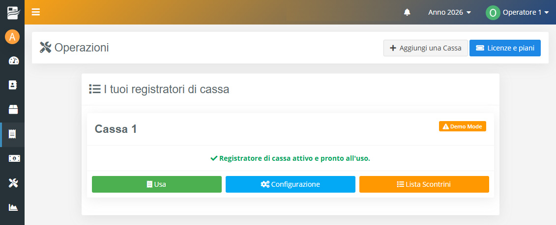 Cassa Cloud : Dettaglio