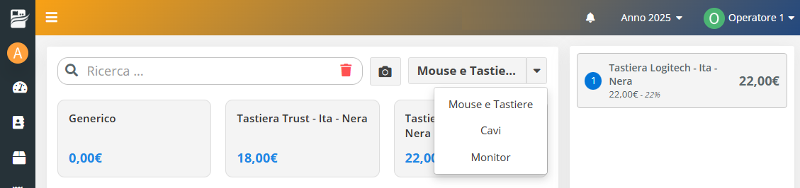 Registratore di cassa virtuale