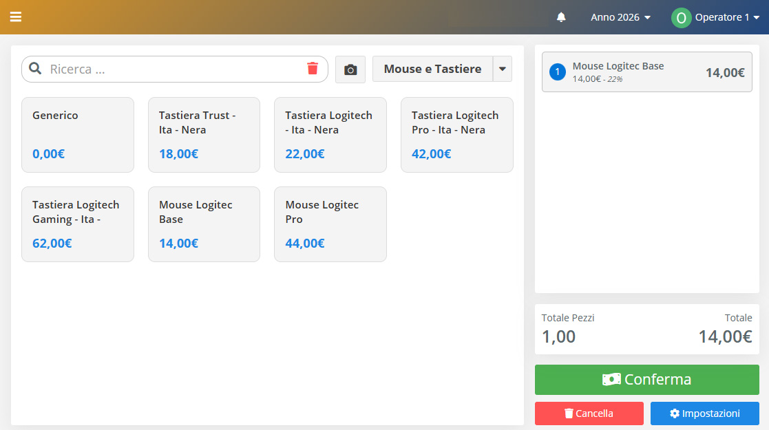 Registratore Telematico Cloud : Categorie