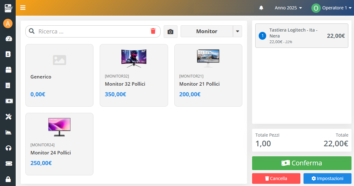 Registratore di cassa online